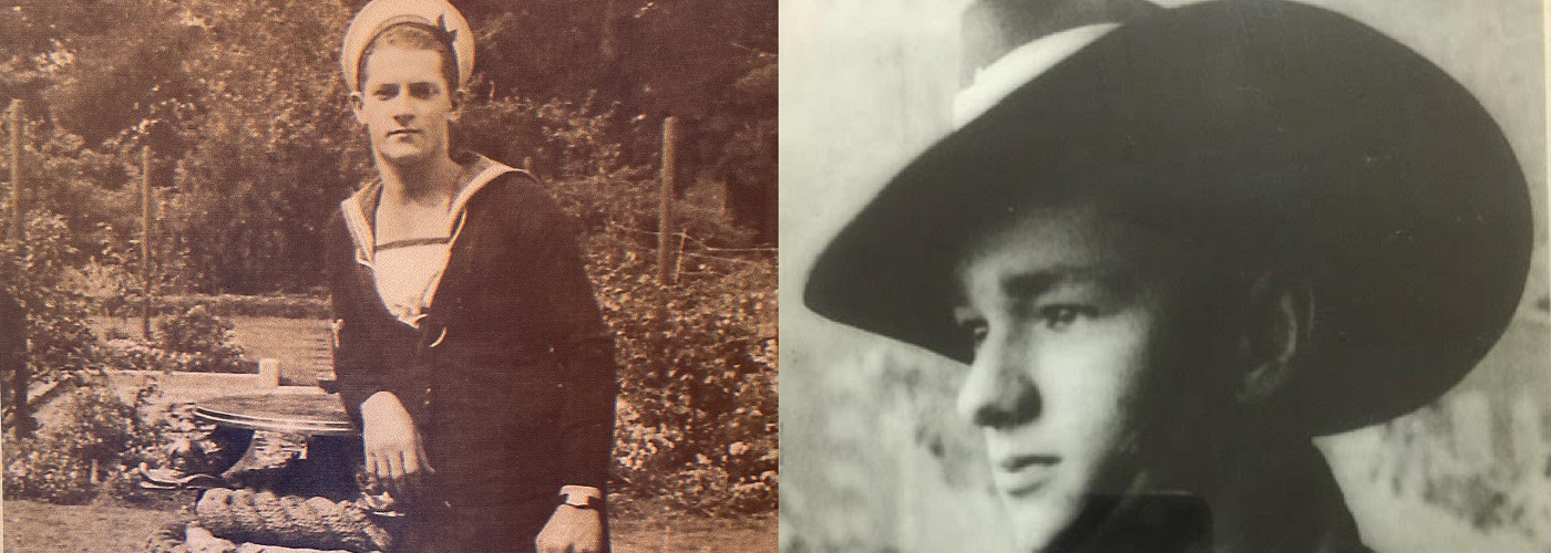 Norm and Harold when they enlisted.jpg